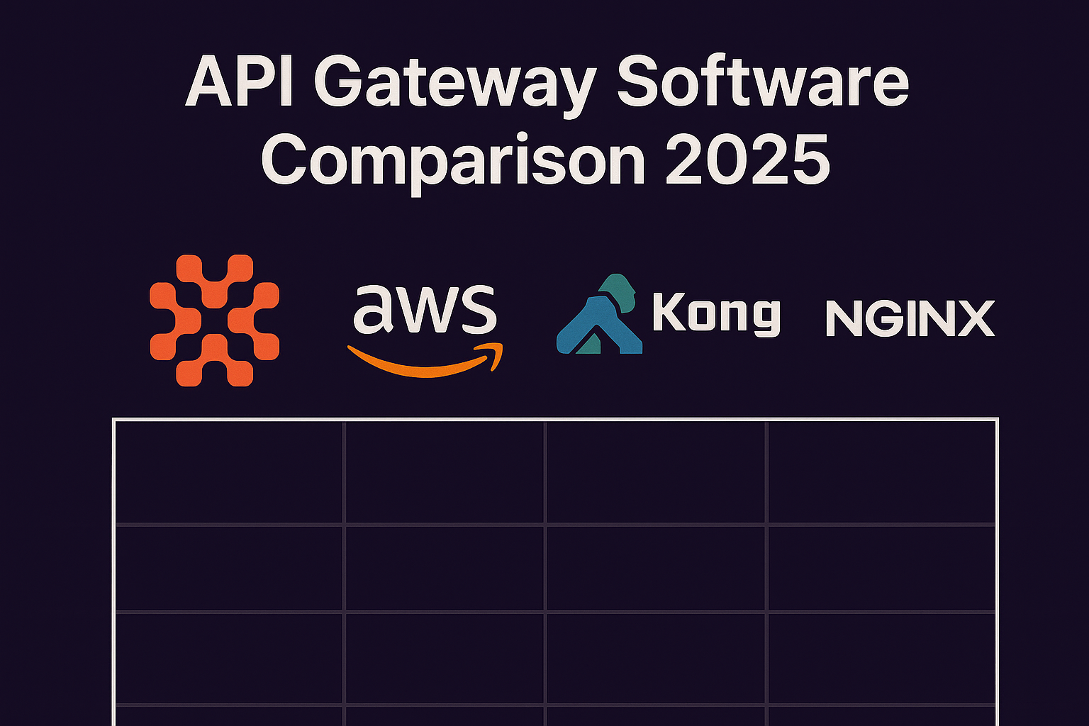 API Gateway Software Comparison 2025: Serverless API Gateway vs AWS, Kong, Apigee & NGINX